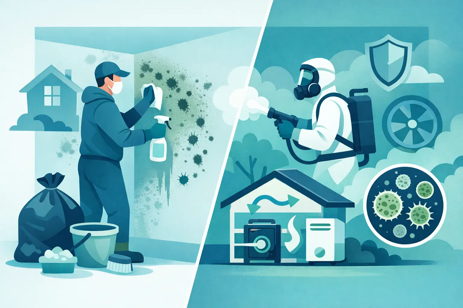 Mold Removal vs Mold Remediation: What’s Different?