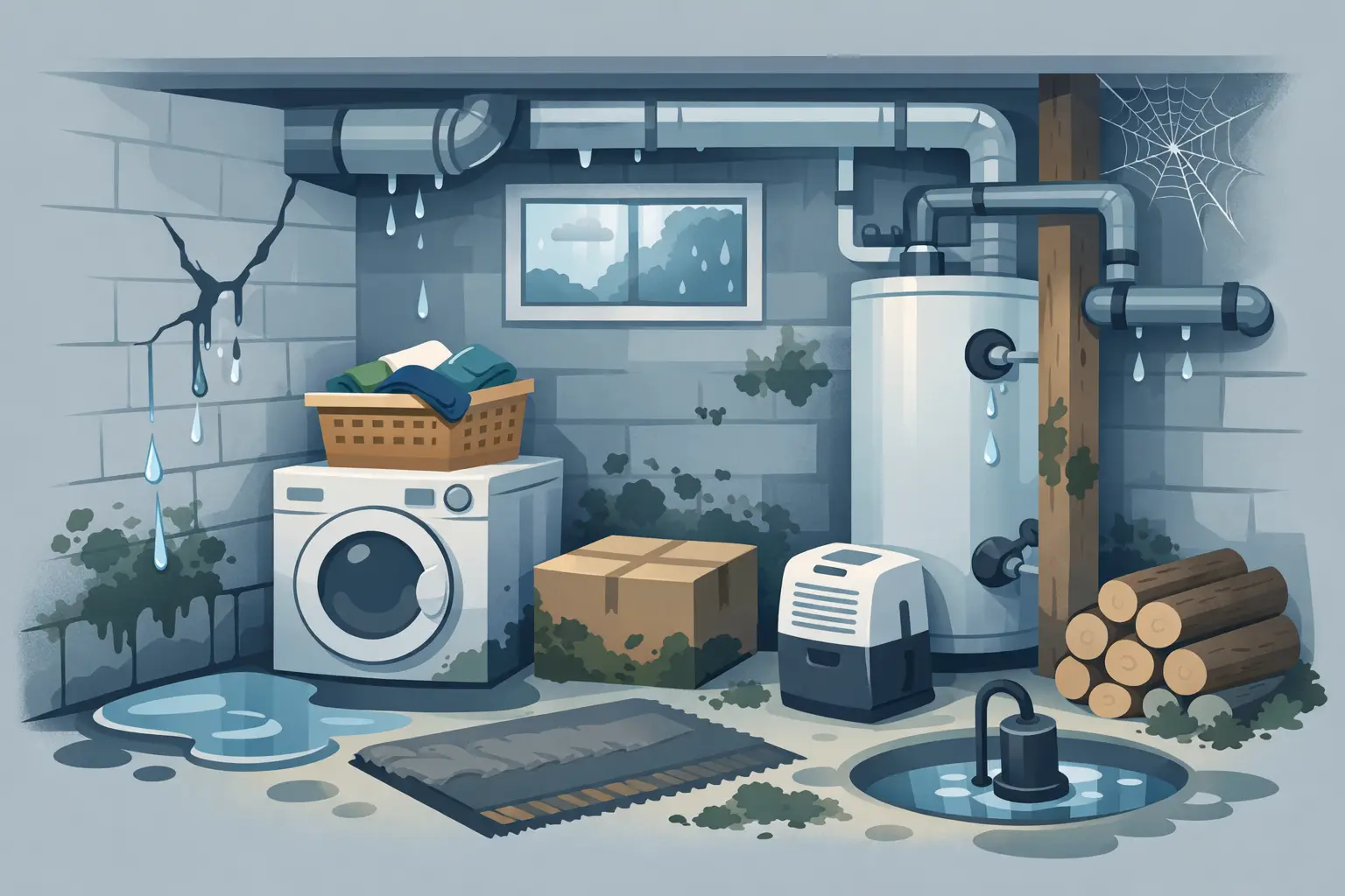 What Causes Mold in Basements? 8 Common Sources