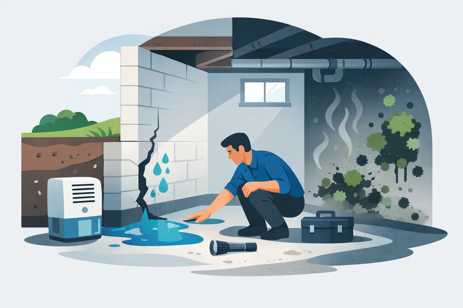 How to Handle Basement Moisture Before Mold Spreads