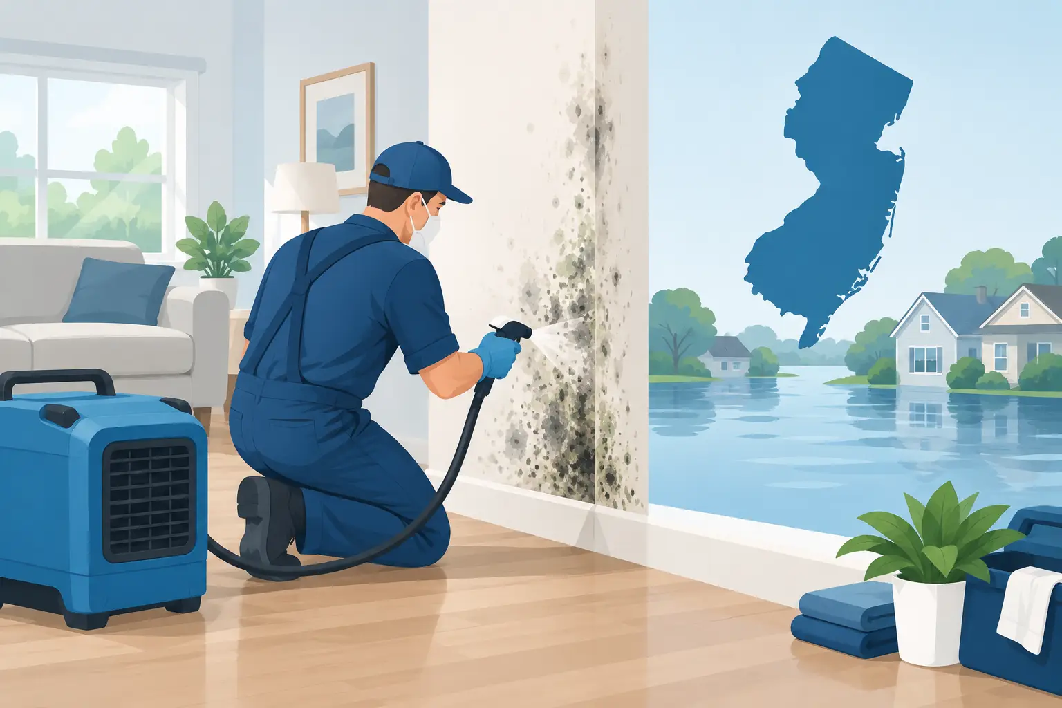 Flood Mold Recovery After a New Jersey Flood