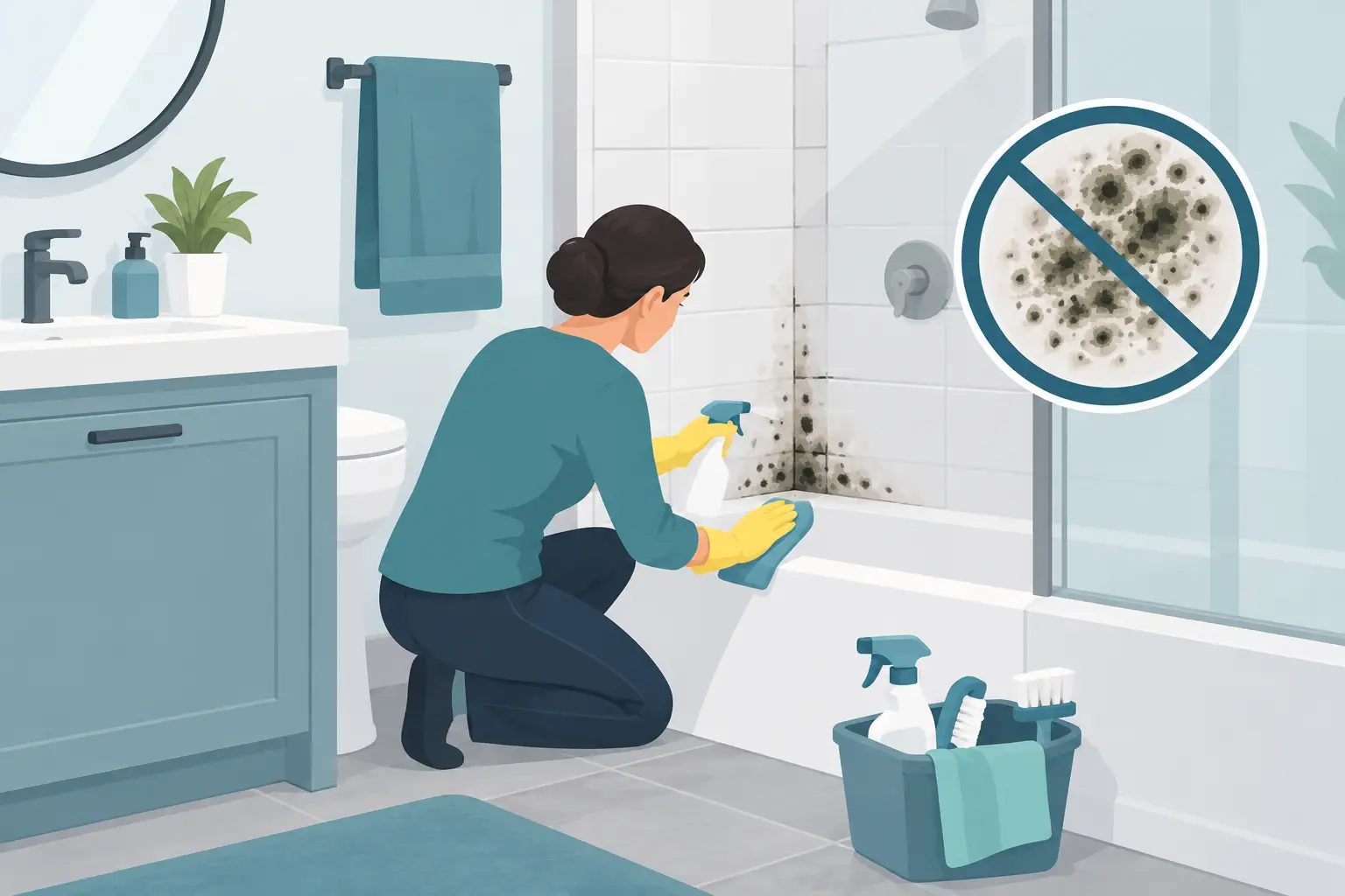 How to Contain Bathroom Mold Before It Spreads