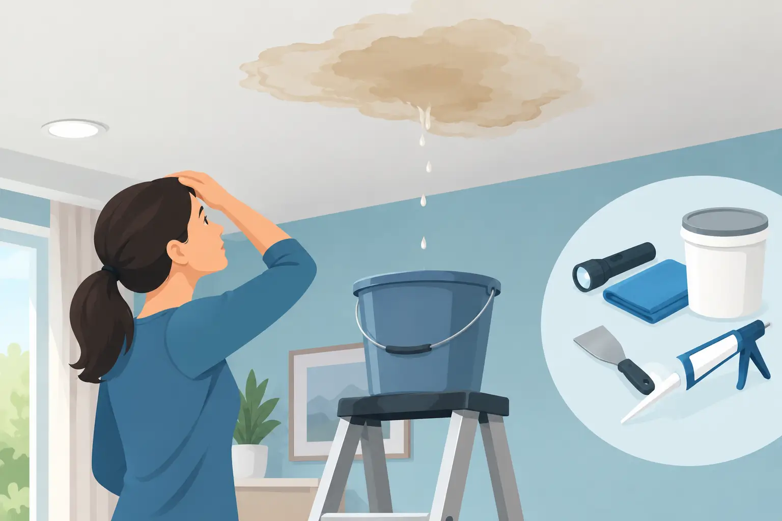 How to Respond to Ceiling Water Stains Fast