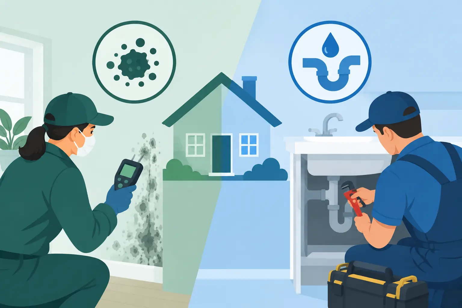 Mold Inspector Versus Plumber – Who to Call First